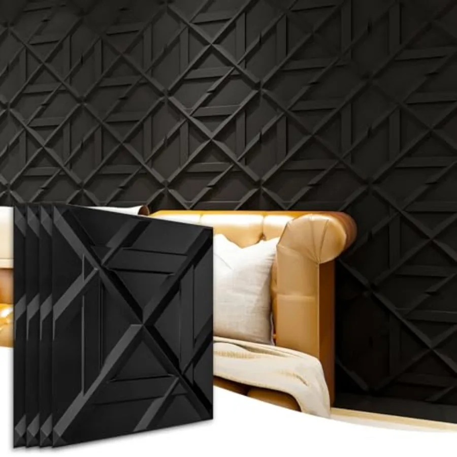 PVC 3D Wall Panel, Decorative Wall Tile in 12-Pack 19.7"x19.7
PVC 3D Wall Panel, Decorative Wall Tile in 12-Pack 19.7"x19.7