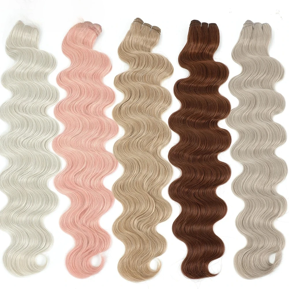 30Inches 200Grams Pink Ombre Blond T1B/27# Body Wave Brown M816 27/613 Gray White 58# Synthetic Hair Weave Bundles
30Inches 200Grams Pink Ombre Blond T1B/27# Body Wave Brown M816 27/613 Gray White 58# Synthetic Hair Weave Bundles