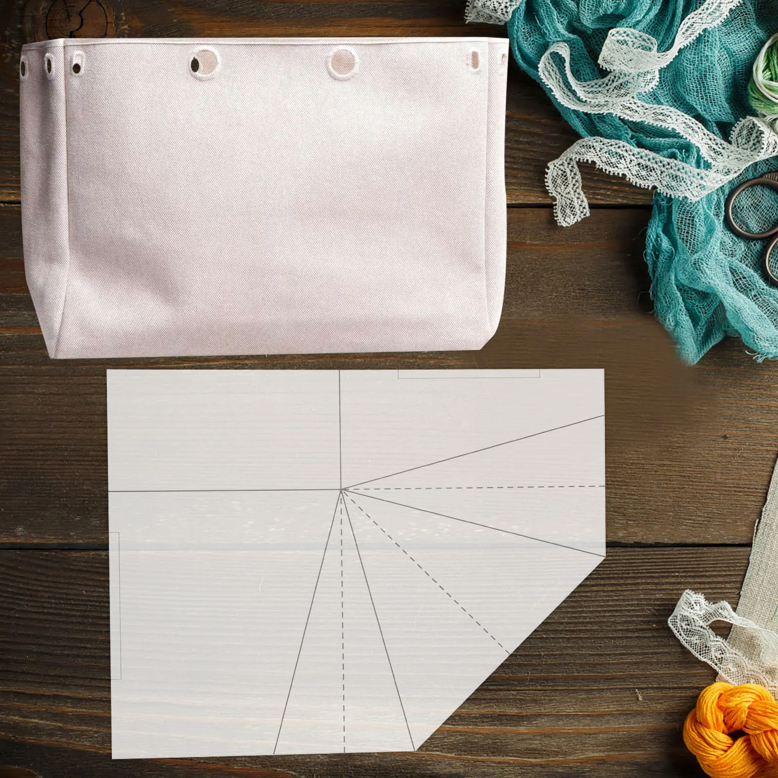 Foldable Food Basket Sewing Template Acrylic Quilting Ruler Reusable DIY Tote Picnic Lunch Bags Hemming Sewing Patterns Tool
Foldable Food Basket Sewing Template Acrylic Quilting Ruler Reusable DIY Tote Picnic Lunch Bags Hemming Sewing Patterns Tool