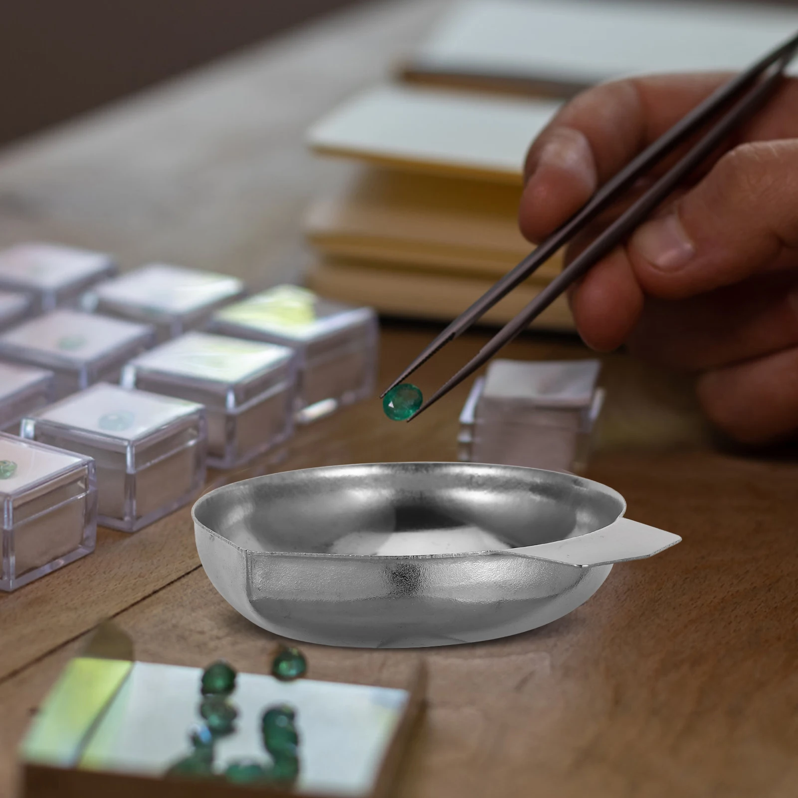 2pcs Stainless Steel Weighing Dish Kitchen Electronic Tray Food Weight Measuring Plate Bakery Restaurant Use Carat 
2pcs Stainless Steel Weighing Dish Kitchen Electronic Tray Food Weight Measuring Plate Bakery Restaurant Use Carat