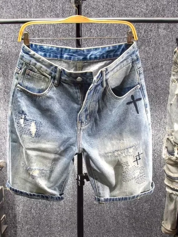 Summer Thin New Casual Brand Embroidered Hole Denim Shorts Men's Versatile Mid-Calf Five-Point Pants Machine Washable Straigh...
Summer Thin New Casual Brand Embroidered Hole Denim Shorts Men's Versatile Mid-Calf Five-Point Pants Machine Washable Straigh...