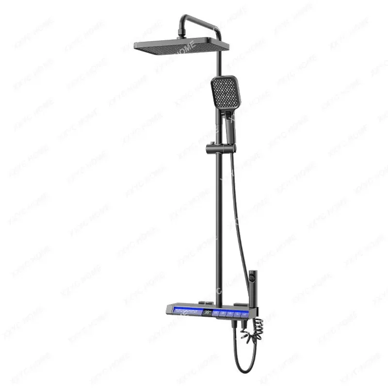 Wash Shower Button Intelligent Constant Temperature Digital Display Brass Supercharged Bathroom Shower Lift Top Shower Suit
Wash Shower Button Intelligent Constant Temperature Digital Display Brass Supercharged Bathroom Shower Lift Top Shower Suit