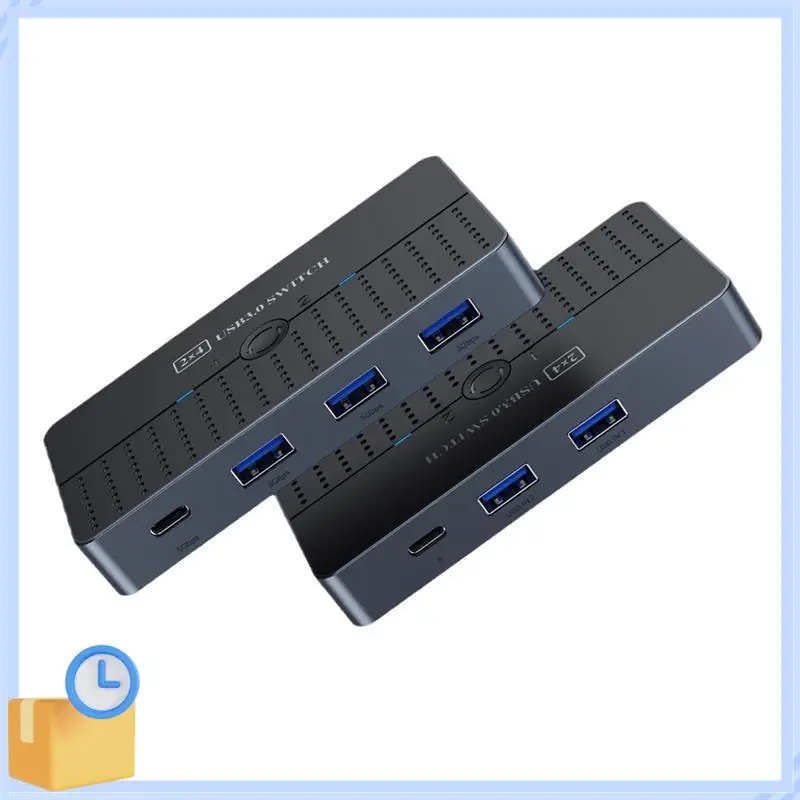 Popular USB3.0 Computers Sharing Switch Box 2 In 4 Out KVM 2X4 USB 3.0 Switcher Selector For Keyboard Mouse Printer Monitor PC
Popular USB3.0 Computers Sharing Switch Box 2 In 4 Out KVM 2X4 USB 3.0 Switcher Selector For Keyboard Mouse Printer Monitor PC