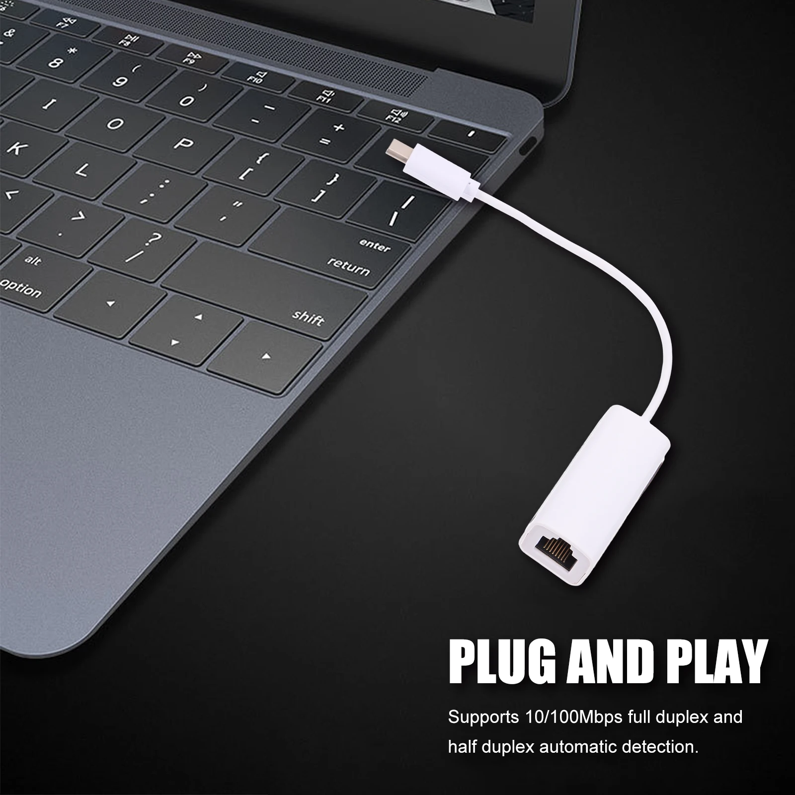 USB-C Ethernet Adapter Laptop Network Cable Converter 10/100Mbps Full Duplex Auto Detection Portable USB Network Adapter
USB-C Ethernet Adapter Laptop Network Cable Converter 10/100Mbps Full Duplex Auto Detection Portable USB Network Adapter