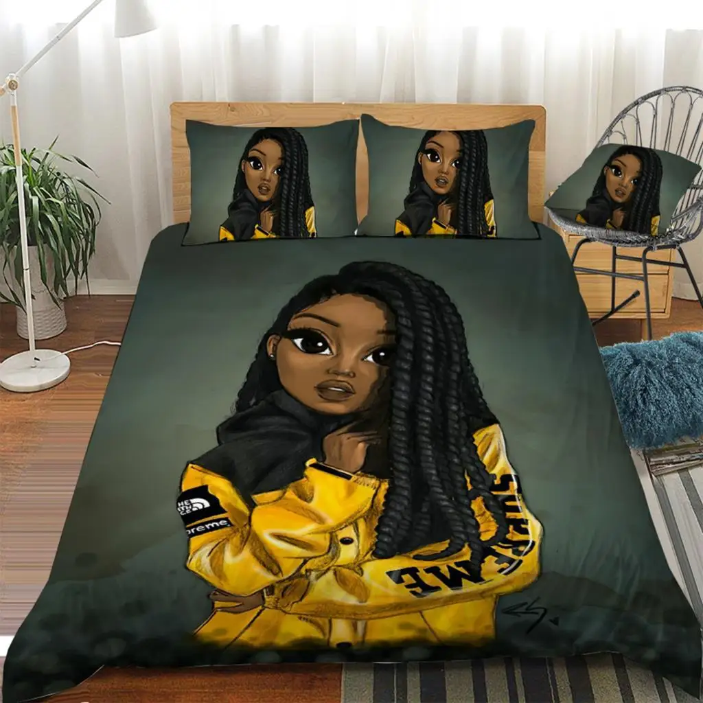 African Beautiful Girl 3D Printed Bedding Set Duvet Covers Pillowcases Comforter Bedding Set Bedclothes Bed Linen(NO Sheet)
African Beautiful Girl 3D Printed Bedding Set Duvet Covers Pillowcases Comforter Bedding Set Bedclothes Bed Linen(NO Sheet)