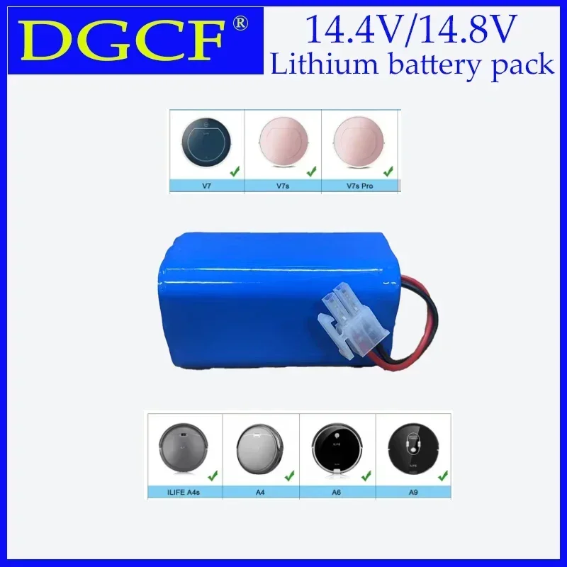 14.8V 2600mAh 14.4V 3500mAh Lithium Battery For ILIFE A4 A4s V7 A6 V7s Plus Robot Vacuum Cleaner ILife 4S1P real Capacity
14.8V 2600mAh 14.4V 3500mAh Lithium Battery For ILIFE A4 A4s V7 A6 V7s Plus Robot Vacuum Cleaner ILife 4S1P real Capacity