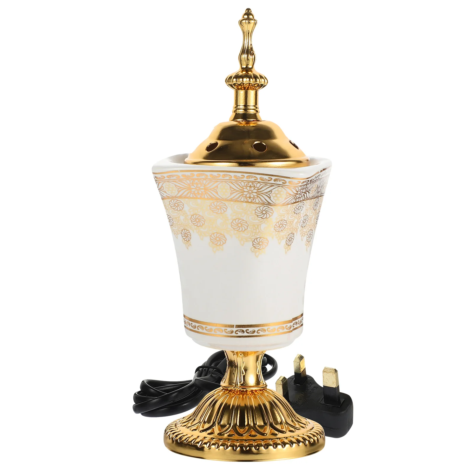 Ceramic Incense Burner Electric Aroma Burner for Home Decor Yoga Room Study Bedroom Sauna Kitchen Censer Holder Plug in
Ceramic Incense Burner Electric Aroma Burner for Home Decor Yoga Room Study Bedroom Sauna Kitchen Censer Holder Plug in