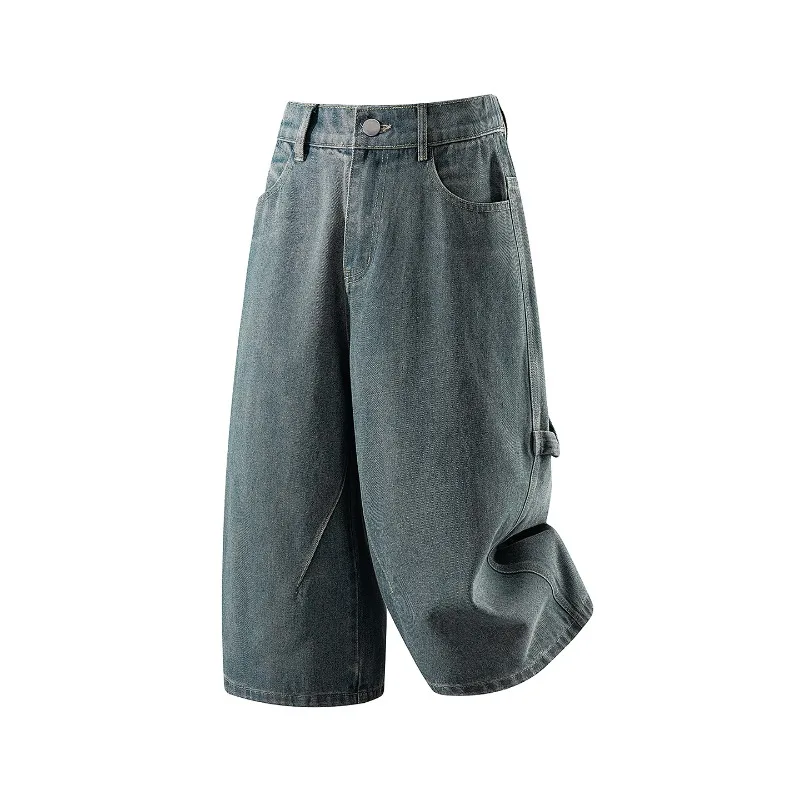 Men's Vintage Wash Baggy Denim Cropped Shorts 2026 Summer New Korean American Style Loose Wide Leg Casual Streetwear Pants
Men's Vintage Wash Baggy Denim Cropped Shorts 2026 Summer New Korean American Style Loose Wide Leg Casual Streetwear Pants