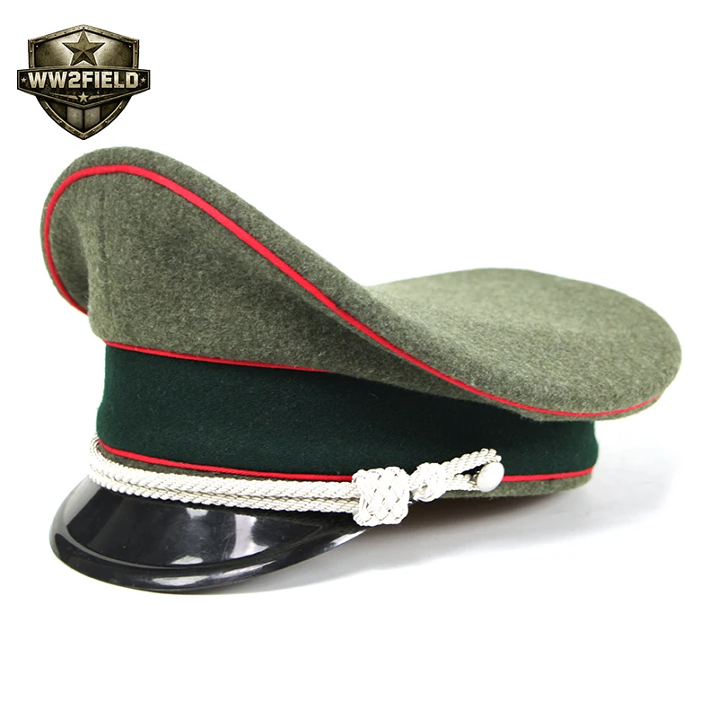 German WW2 Artillery Hat with Red Trim - Metal Cord & Leather Lined Breathable Military Cap B96
German WW2 Artillery Hat with Red Trim - Metal Cord & Leather Lined Breathable Military Cap B96