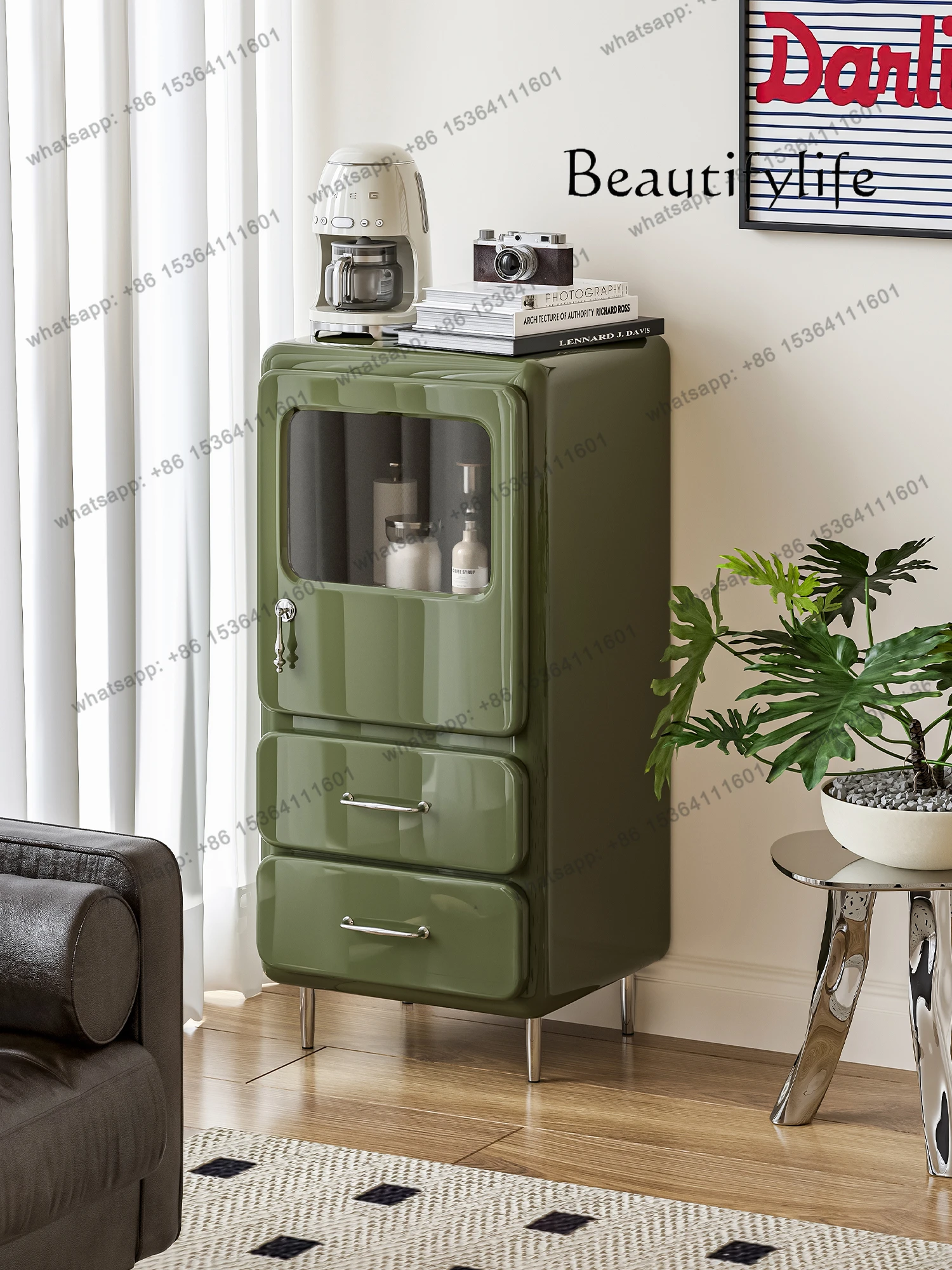 Японский ретро кофейный шкаф для гостиной, дома, столовой, боковой шкаф для спальни, стеклянный дисплей для хранения, мода
Японский ретро кофейный шкаф для гостиной, дома, столовой, боковой шкаф для спальни, стеклянный дисплей для хранения, мода