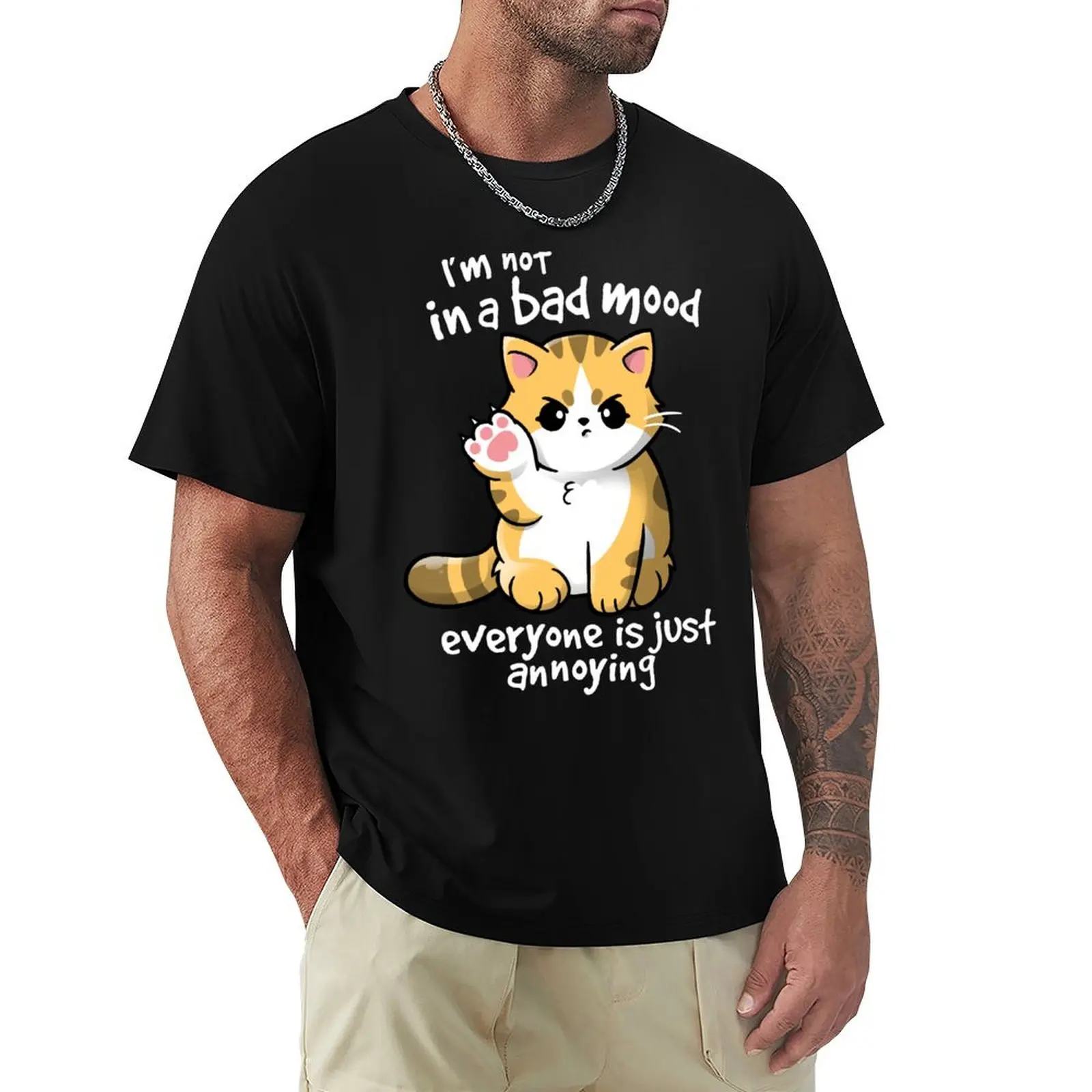 cat bad mood T-Shirt oversized graphic tee Luxury man graphic t shirt vintage mens graphic t-shirts hip hop
cat bad mood T-Shirt oversized graphic tee Luxury man graphic t shirt vintage mens graphic t-shirts hip hop