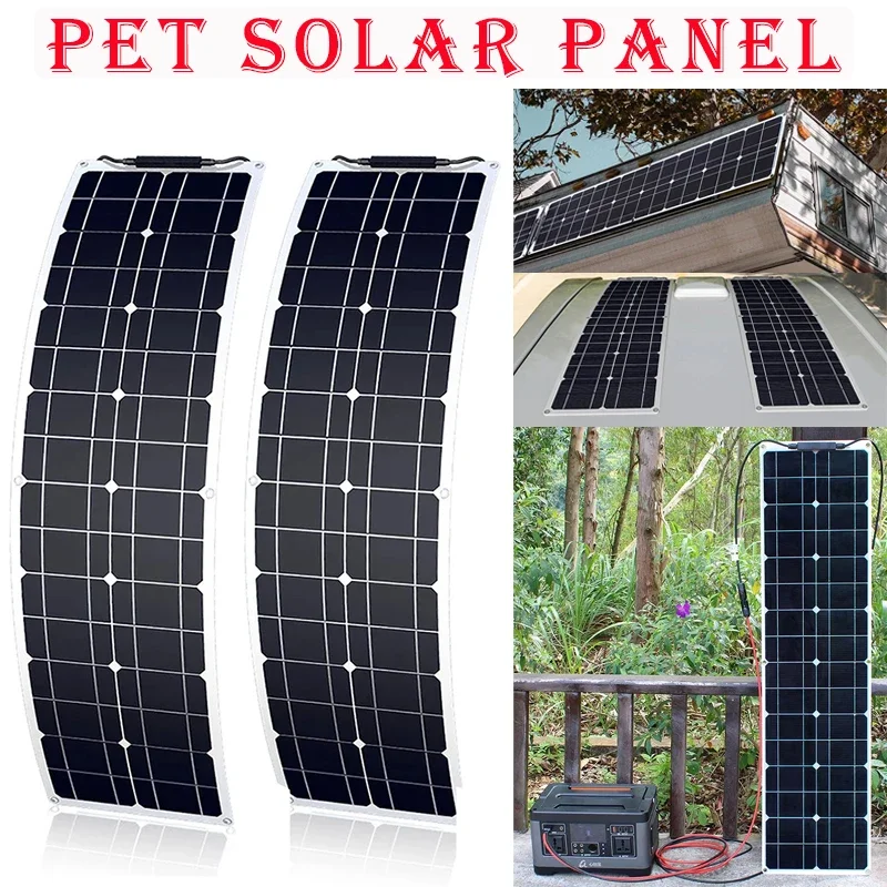 300W Monocrystalline Solar Panel Flexible Solars Module Plate for Car Battery Charger/Power Bank/Camping/Hiking 1060mmx277mm
300W Monocrystalline Solar Panel Flexible Solars Module Plate for Car Battery Charger/Power Bank/Camping/Hiking 1060mmx277mm