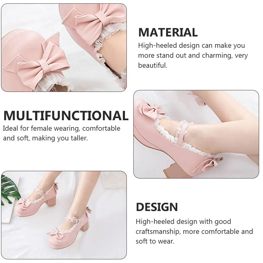 High Heel Women Pink Platform Pumps Chunky Heels High Heeled Shoes Bridal Comfort Stylish Ladies Sandals Spring Wear
High Heel Women Pink Platform Pumps Chunky Heels High Heeled Shoes Bridal Comfort Stylish Ladies Sandals Spring Wear