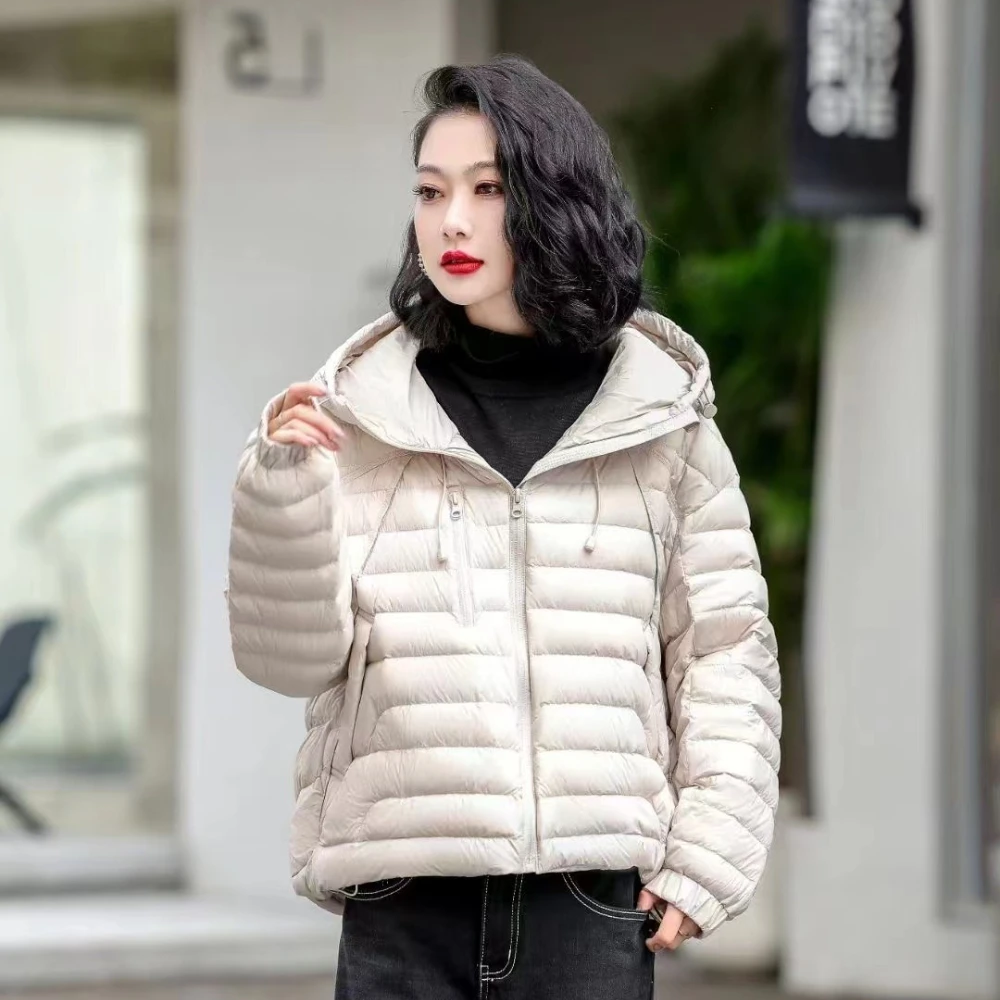Autumn Winter New Clothes Women Fashion Casual Warm Hooded White Duck Down Coat Female Lightweight Down Jacket Outerwear
Autumn Winter New Clothes Women Fashion Casual Warm Hooded White Duck Down Coat Female Lightweight Down Jacket Outerwear