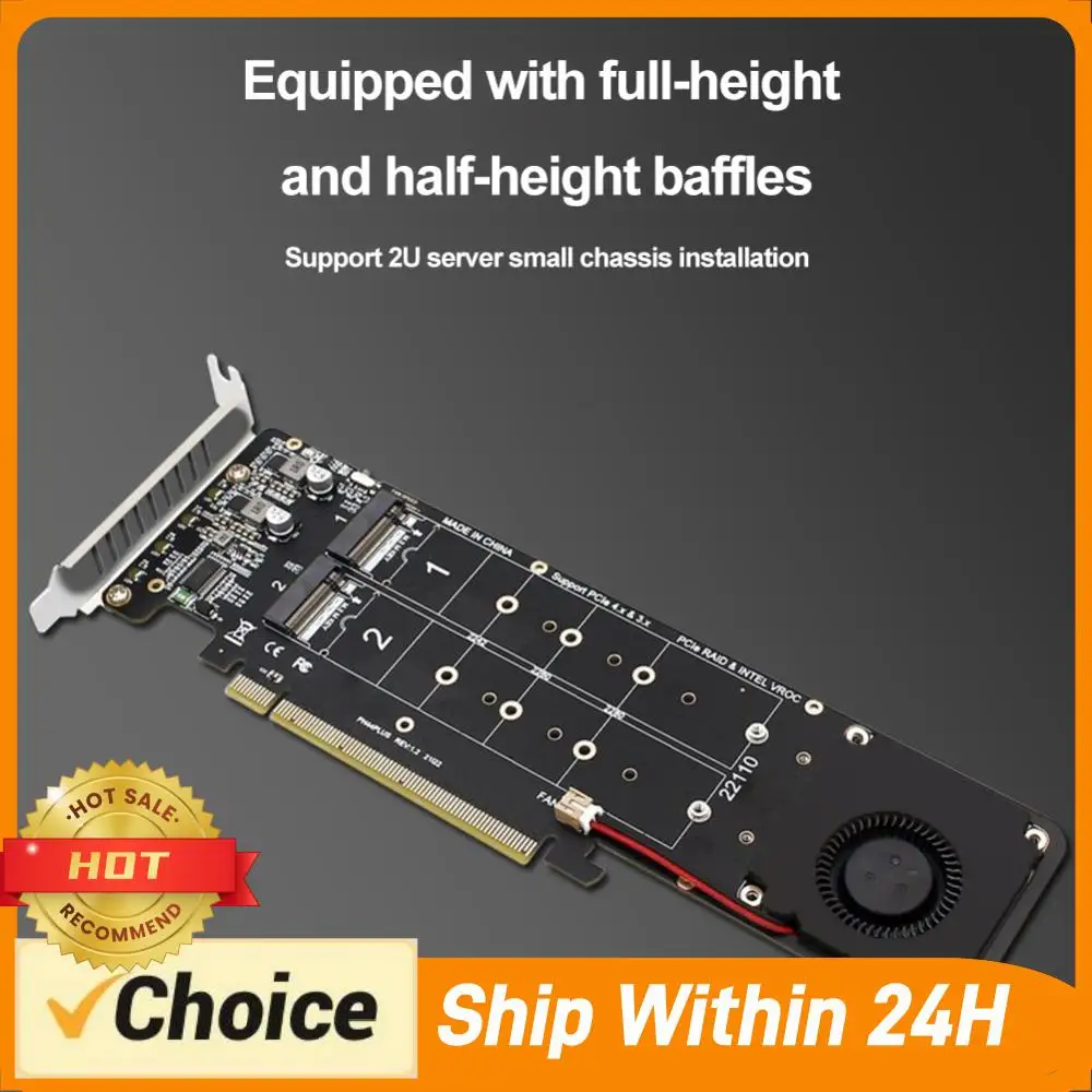 PCIeX16 To M.2 RAID Adapter M Key 4 NVME NVMe SSD Adapter Card 4x32Gbps Expansion Card Support SSD 2280/2260/2242/2230
PCIeX16 To M.2 RAID Adapter M Key 4 NVME NVMe SSD Adapter Card 4x32Gbps Expansion Card Support SSD 2280/2260/2242/2230
