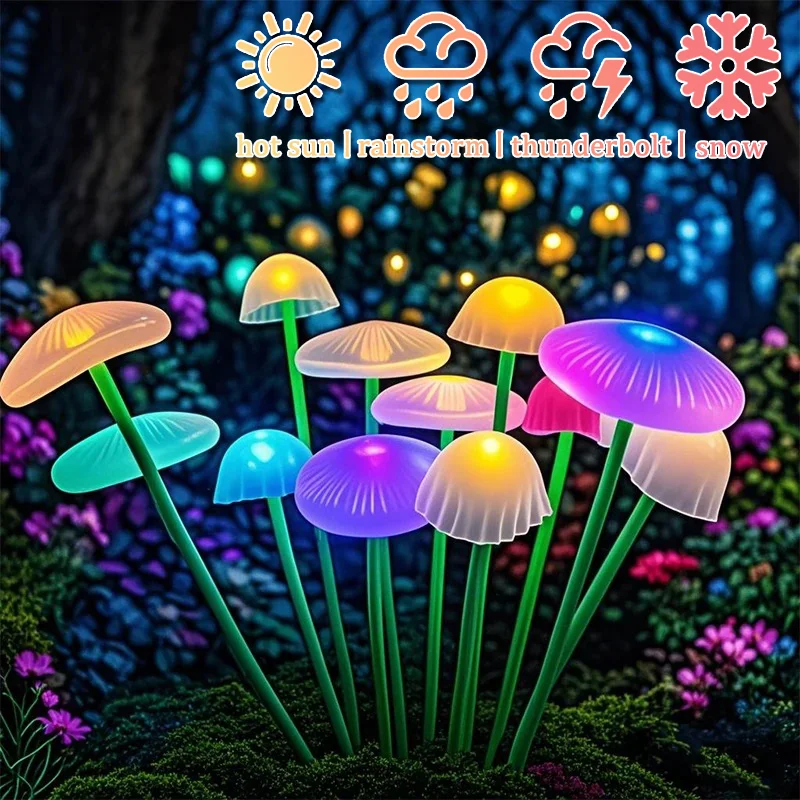 1/3/5/8PCSLED Solar Jellyfish Mushroom Lamp Outdoor Waterproof Landscape Lighting for Garden Lawn Terrace Courtyard Decor
1/3/5/8PCSLED Solar Jellyfish Mushroom Lamp Outdoor Waterproof Landscape Lighting for Garden Lawn Terrace Courtyard Decor