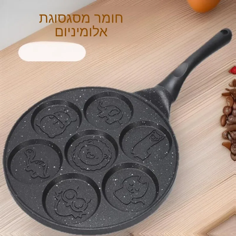 Non-Stick Egg Frying Pan Sevenhole Little Animal Shaped Modern Simple Style Kitchen Cooking Utensil Flat Bottom Pan
Non-Stick Egg Frying Pan Sevenhole Little Animal Shaped Modern Simple Style Kitchen Cooking Utensil Flat Bottom Pan