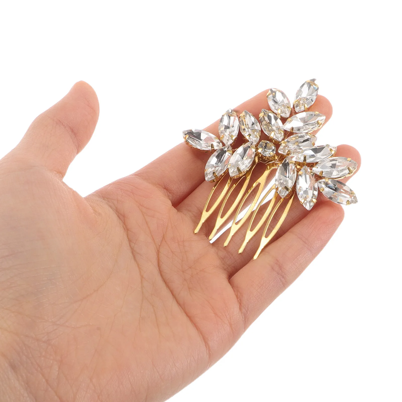 Gold Marquise Rhinestone Hair Comb Bridal Wedding Accessories Bridesmaid Side Combs Elegant Crystal Hairpieces for Women
Gold Marquise Rhinestone Hair Comb Bridal Wedding Accessories Bridesmaid Side Combs Elegant Crystal Hairpieces for Women