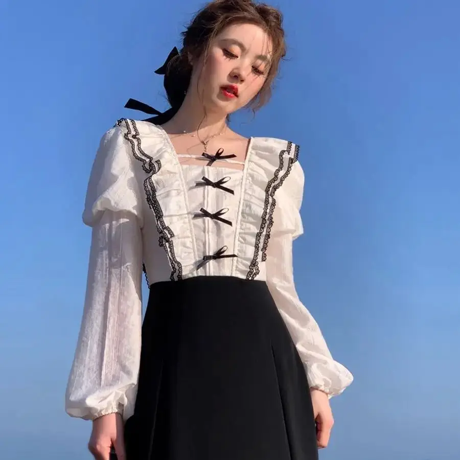 French Style Style Fake Two-Piece Dress Women Spring Autumn New Niche Design Commuter Mid-Length Skirt
French Style Style Fake Two-Piece Dress Women Spring Autumn New Niche Design Commuter Mid-Length Skirt