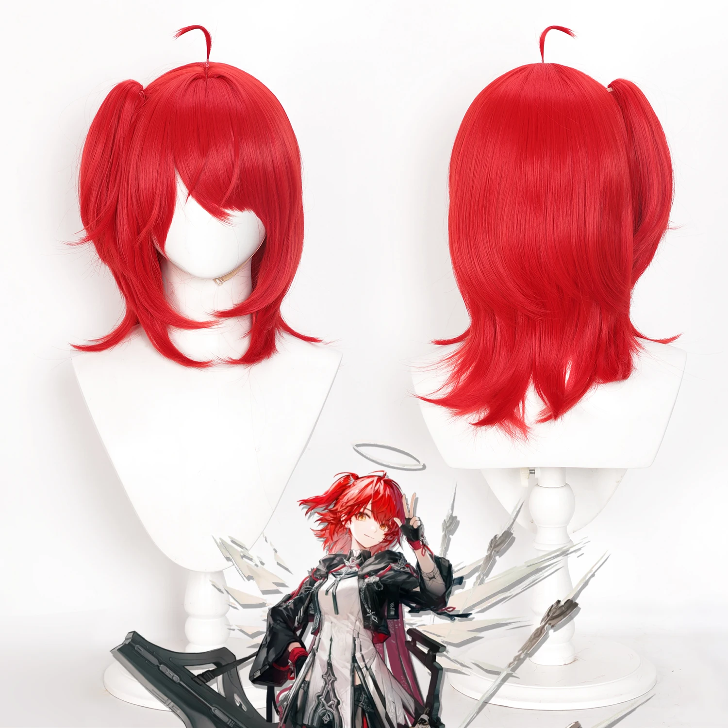 Парик аниме Exusiai the New Covenant, парик для косплея Arknights, женский аниме-игровой ролевой парик для косплея с челкой, красный синтетический парик
Парик аниме Exusiai the New Covenant, парик для косплея Arknights, женский аниме-игровой ролевой парик для косплея с челкой, красный синтетический парик