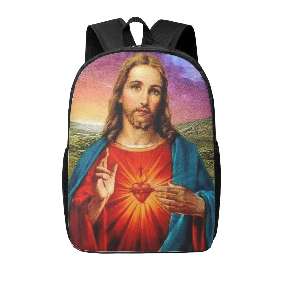 Sacred Heart Of Jesus Woman Backpacks Boys Girls Bookbag Students School Bags Portability Travel Rucksack Shoulder Bag
Sacred Heart Of Jesus Woman Backpacks Boys Girls Bookbag Students School Bags Portability Travel Rucksack Shoulder Bag