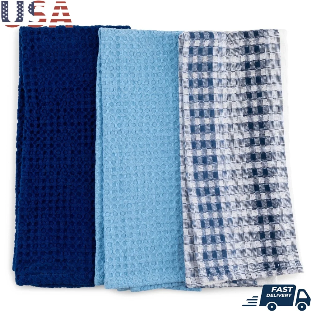 Soft Durable Cotton Waffle Kitchen Towels 3-Piece Set Absorbent Machine Washable Long Lasting Stylish Functional Kitchen
Soft Durable Cotton Waffle Kitchen Towels 3-Piece Set Absorbent Machine Washable Long Lasting Stylish Functional Kitchen