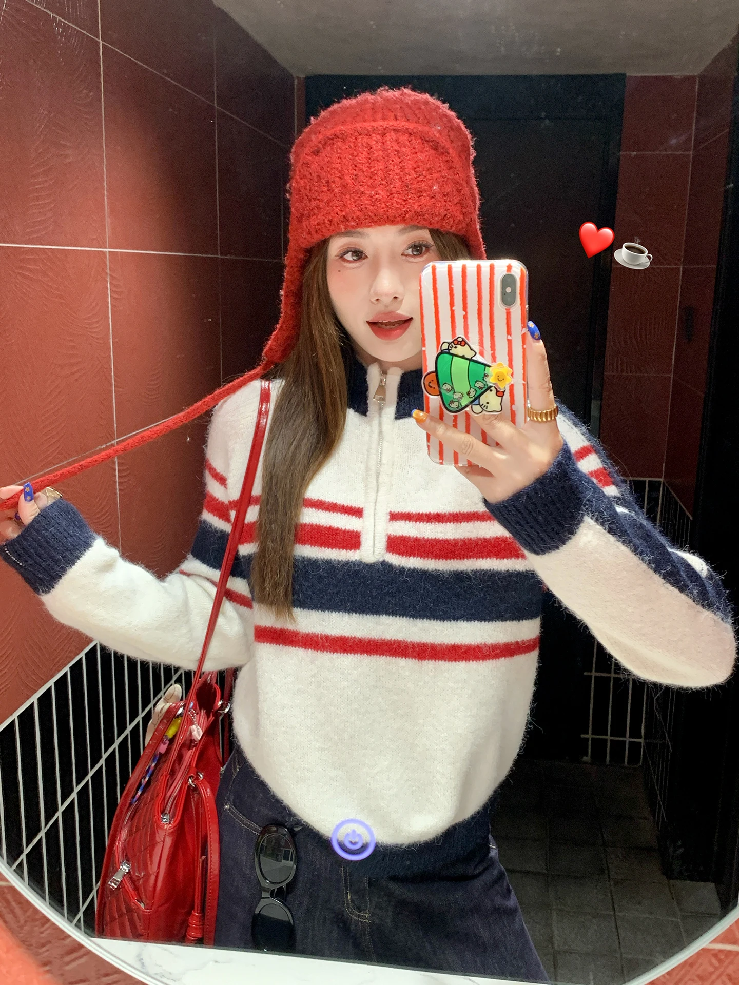 Zeng Xiao Salted Women's Zipper Collar Striped Sweater Inner Wear Knitted Top Winter Seasonal Faion Commute Sle Loose Fit
Zeng Xiao Salted Women's Zipper Collar Striped Sweater Inner Wear Knitted Top Winter Seasonal Faion Commute Sle Loose Fit