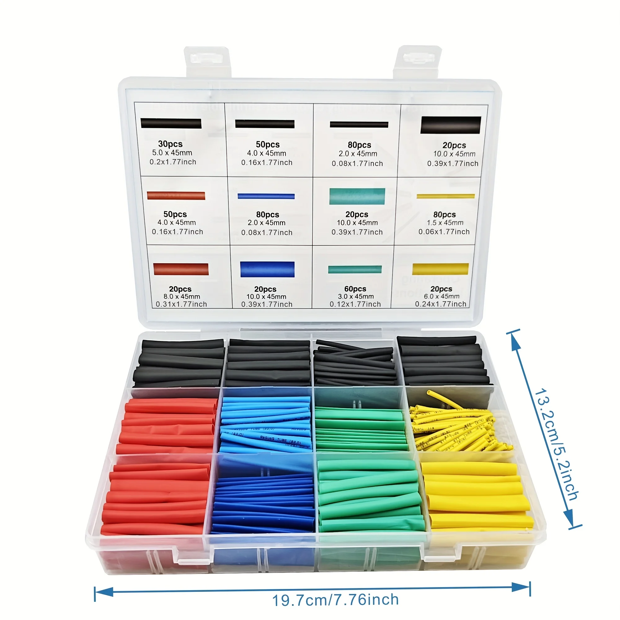 Multi-Size Weatherproof Heat Shrinkable Sleeving Tubing, Insulation Sleeving Thermal Casing Car Electrical Cable Wrapped Shrinki
Multi-Size Weatherproof Heat Shrinkable Sleeving Tubing, Insulation Sleeving Thermal Casing Car Electrical Cable Wrapped Shrinki