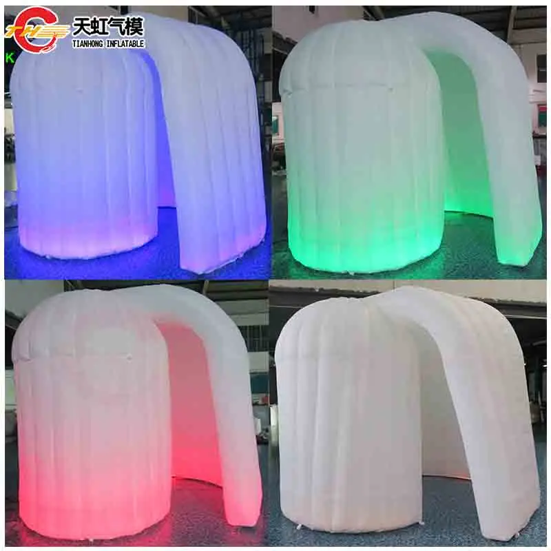 Fast Shipping Curved Shaped Inflatable Photo Booth for Selfie with Colorful LED Lighting for Party Rental
Fast Shipping Curved Shaped Inflatable Photo Booth for Selfie with Colorful LED Lighting for Party Rental