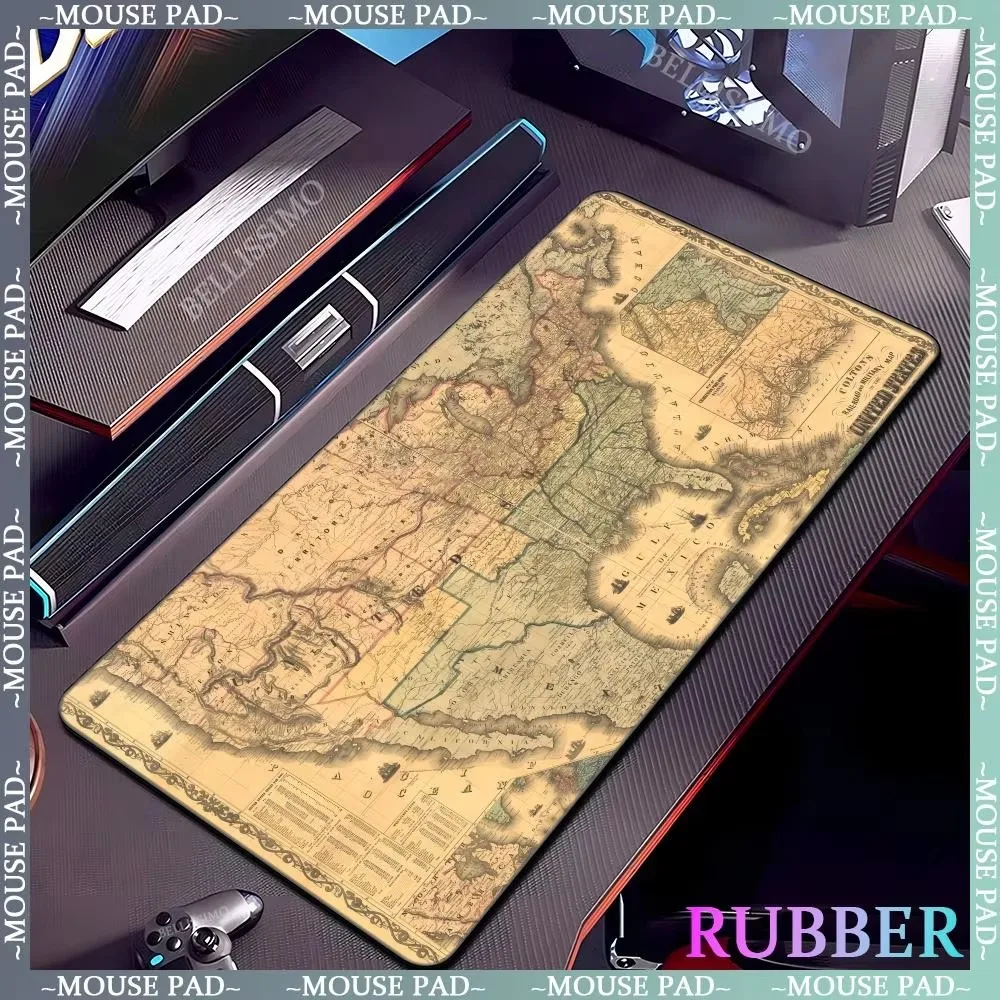 U-nited States Map Game XXL Mouse mat Oversized Desk Mat Gaming Accessory Keyboard Pad with Seam Edges Laptop Non-Slip Mouse Pad
U-nited States Map Game XXL Mouse mat Oversized Desk Mat Gaming Accessory Keyboard Pad with Seam Edges Laptop Non-Slip Mouse Pad