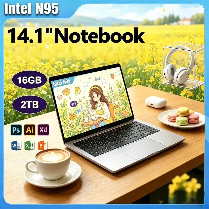 14.1 Inch Lightweight Laptop Equipped with Intel N95. Available in 16GB and 32GB Versions, Win11 Ensures Smooth Experience For
14.1 Inch Lightweight Laptop Equipped with Intel N95. Available in 16GB and 32GB Versions, Win11 Ensures Smooth Experience For