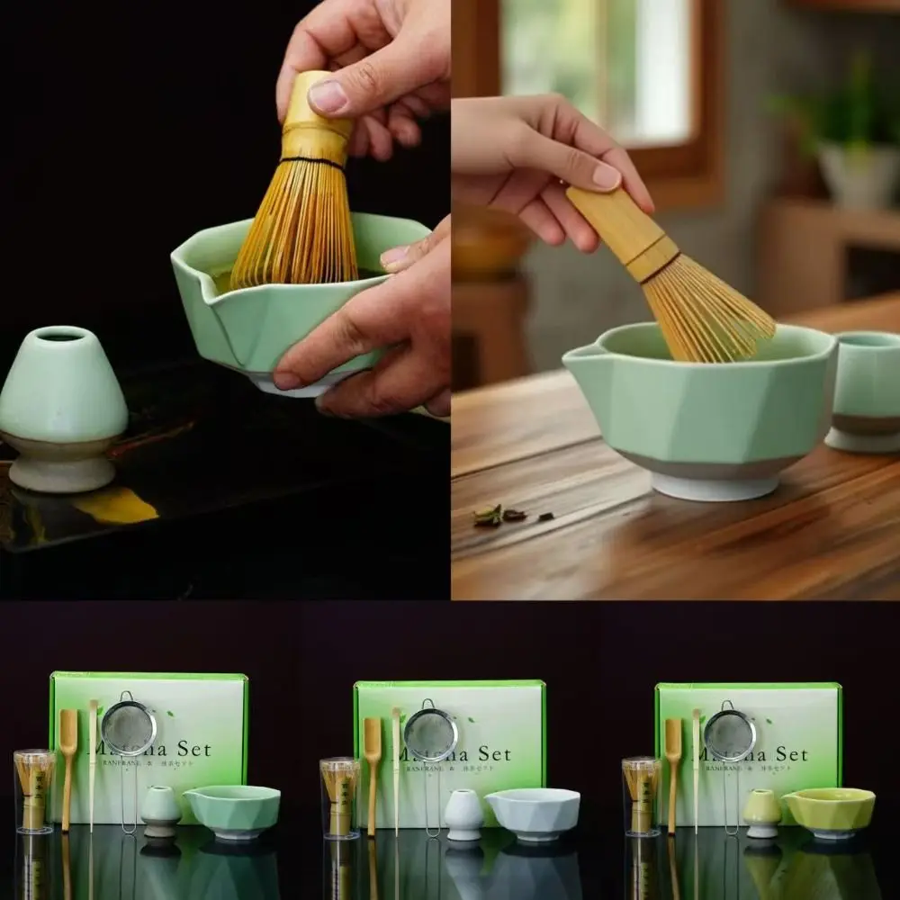 6Pcs/Set Ceramic Japanese Matcha Powder Whisk WithTeaspoon Bowl Smooth Tea Matcha Whisk Sets Retro Reusable
6Pcs/Set Ceramic Japanese Matcha Powder Whisk WithTeaspoon Bowl Smooth Tea Matcha Whisk Sets Retro Reusable