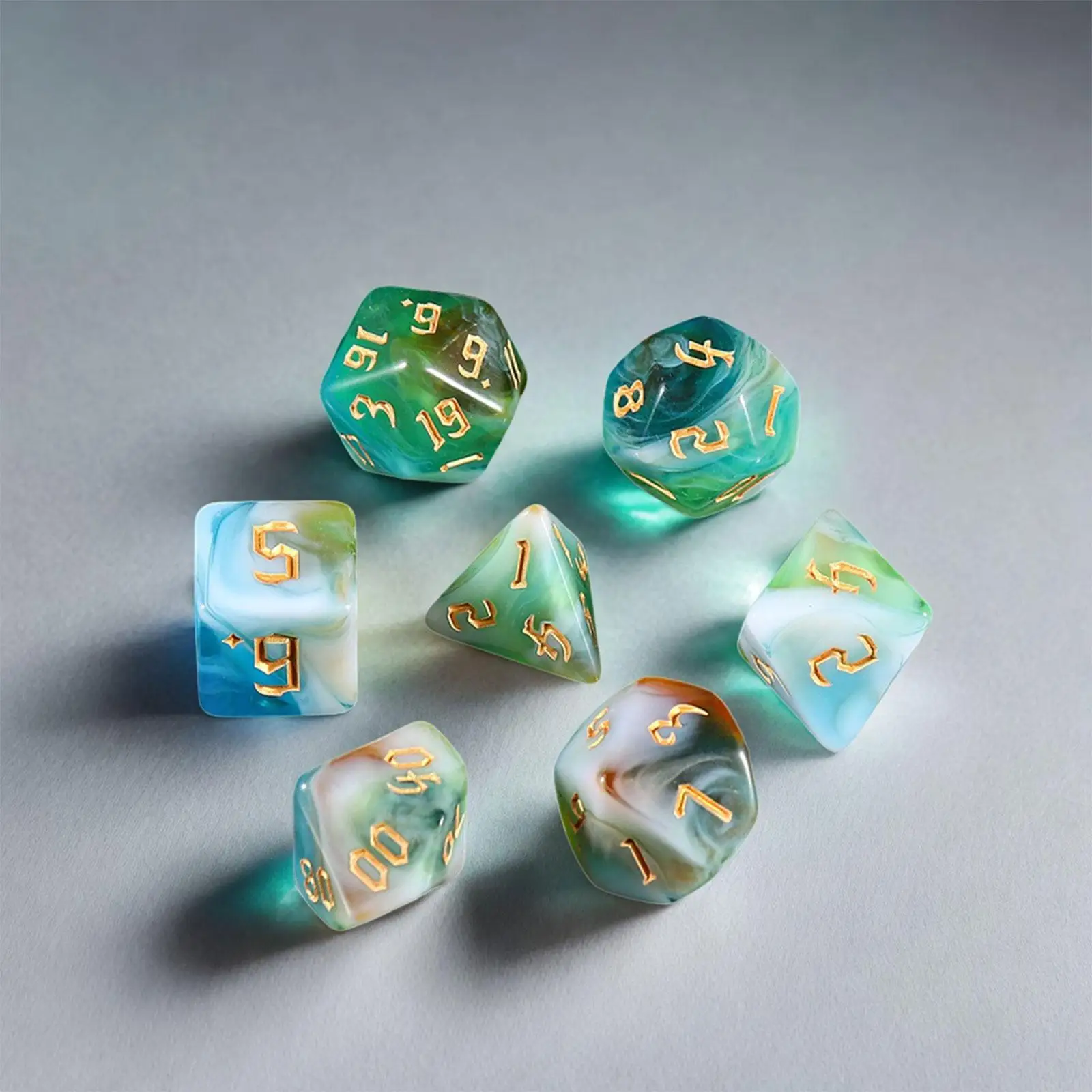 Набор многогранных акриловых кубиков 3x7x (D4-D20) для ролевых игр
Набор многогранных акриловых кубиков 3x7x (D4-D20) для ролевых игр