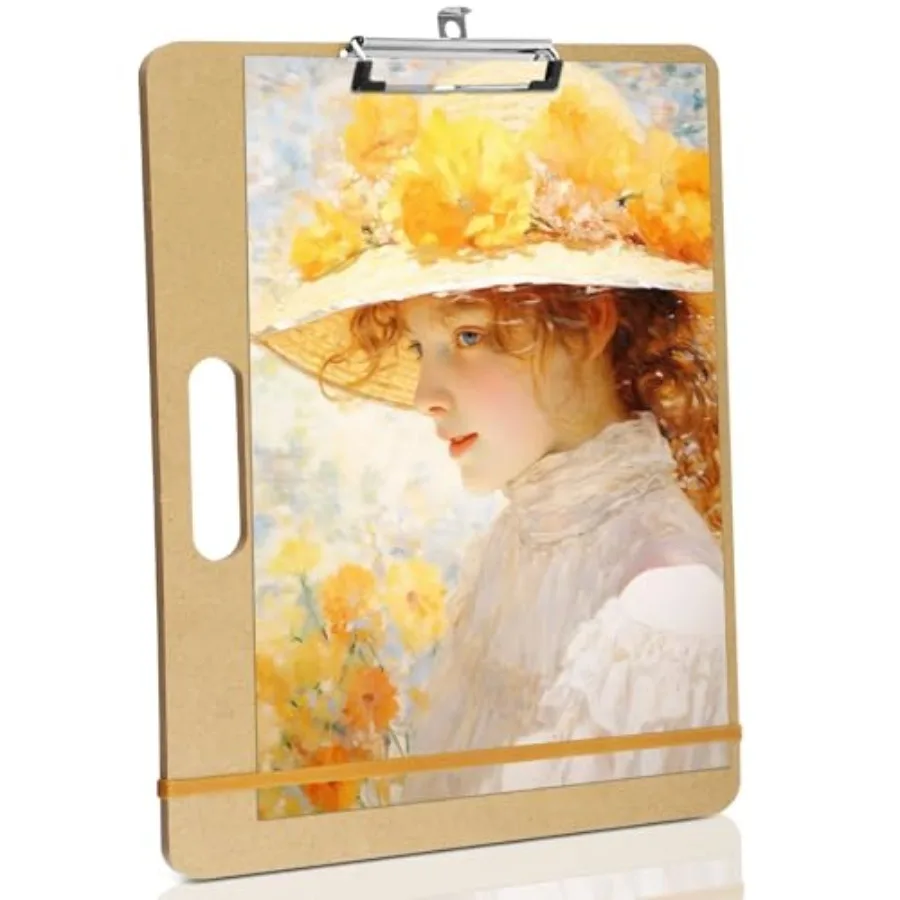 13" x 17" Sketch Drawing Board, Art Board with Handle, Sturdy Clip and Rubber Band, Portable Artist Clipboard Easel for Adults,
13" x 17" Sketch Drawing Board, Art Board with Handle, Sturdy Clip and Rubber Band, Portable Artist Clipboard Easel for Adults,