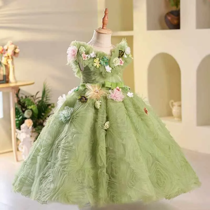 Green Flower Children's Birthday Princess Dress Host Catwalk Piano Performance Costume Girls Wedding Party Long Dress
Green Flower Children's Birthday Princess Dress Host Catwalk Piano Performance Costume Girls Wedding Party Long Dress