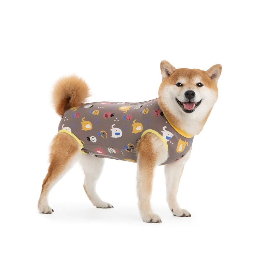 Cotton Dog Recovery Suit Animal Print Breathable Dog Jumpsuit Sleeveless Design Cartoon Dog Bodysuit Pet Care
Cotton Dog Recovery Suit Animal Print Breathable Dog Jumpsuit Sleeveless Design Cartoon Dog Bodysuit Pet Care