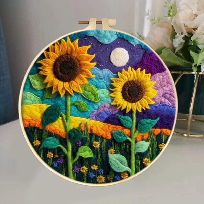 Wool Needle Felting Sunflower Craft Supplies Handmade Wool Felt Painting Kit Craft Supplies Set Needlework Felt Home Decor
Wool Needle Felting Sunflower Craft Supplies Handmade Wool Felt Painting Kit Craft Supplies Set Needlework Felt Home Decor