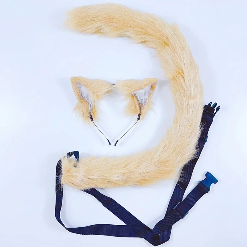 Animal Dog Ears Headband and Tail Halloween Cosplay Accessories for Adult and Children
Animal Dog Ears Headband and Tail Halloween Cosplay Accessories for Adult and Children
