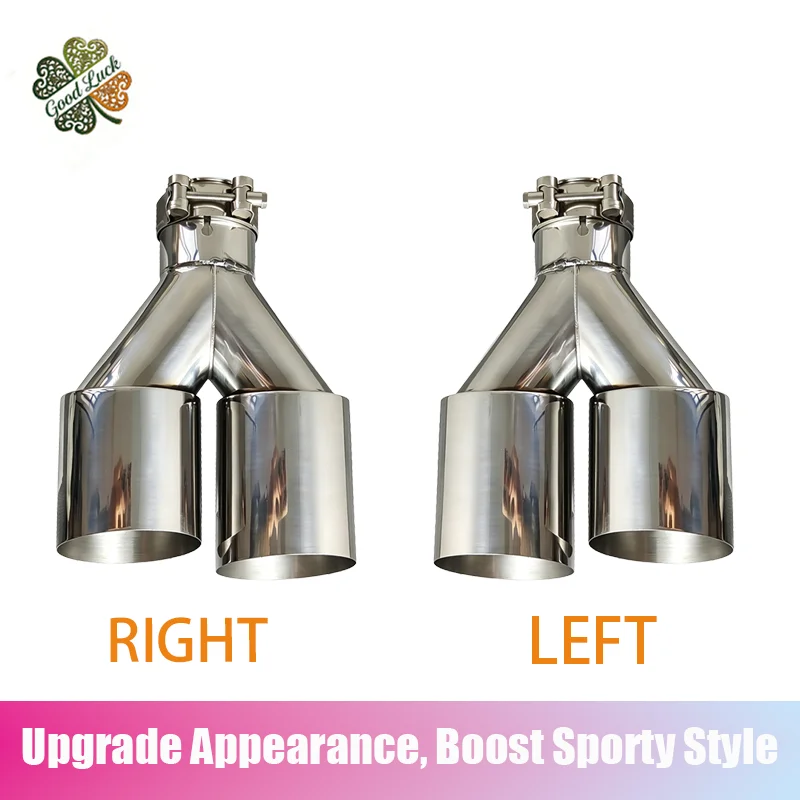 1 PC No Logo Y-Shaped Exhaust Tip Double Outlet Single Layer Stainless Steel Welded Universal Auto Muffler Tail Pipe
1 PC No Logo Y-Shaped Exhaust Tip Double Outlet Single Layer Stainless Steel Welded Universal Auto Muffler Tail Pipe