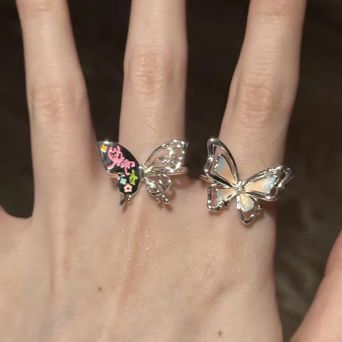 New color hollow three-dimensional butterfly ring, light luxury, niche, high beauty, sweet and versatile index finger ring
New color hollow three-dimensional butterfly ring, light luxury, niche, high beauty, sweet and versatile index finger ring