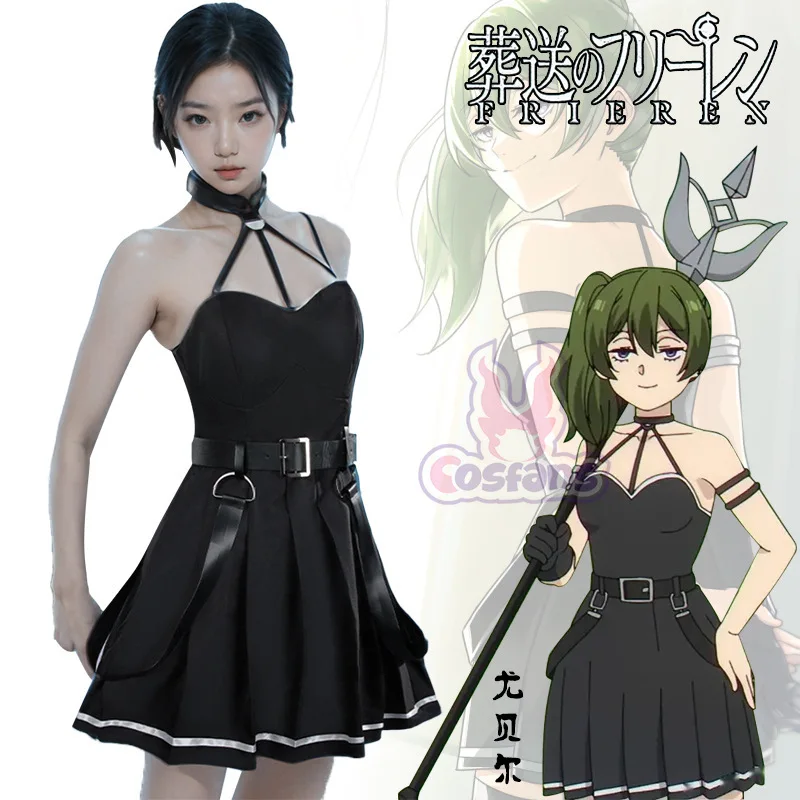 Game Ubel Cosplay Costume Anime Frieren Beyond Journey‘s End Women Frieren Fern Black Dress Halloween Carnival Party Outfits
Game Ubel Cosplay Costume Anime Frieren Beyond Journey‘s End Women Frieren Fern Black Dress Halloween Carnival Party Outfits