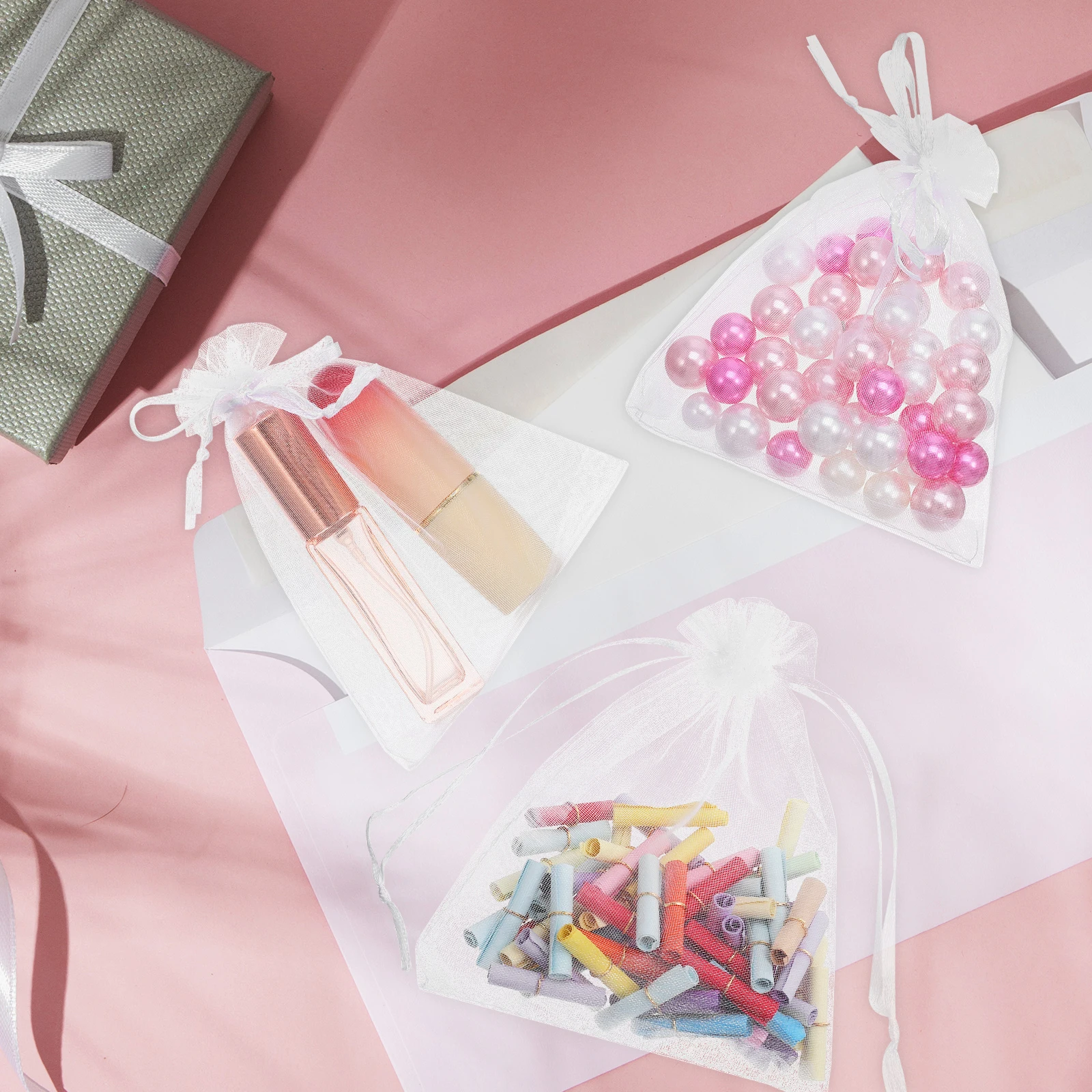 100 pcs Gift Bags Transparent Organza Mesh Drawstring Favor Wedding Party Candy Jewelry Storage Pouches Practical Packaging
100 pcs Gift Bags Transparent Organza Mesh Drawstring Favor Wedding Party Candy Jewelry Storage Pouches Practical Packaging