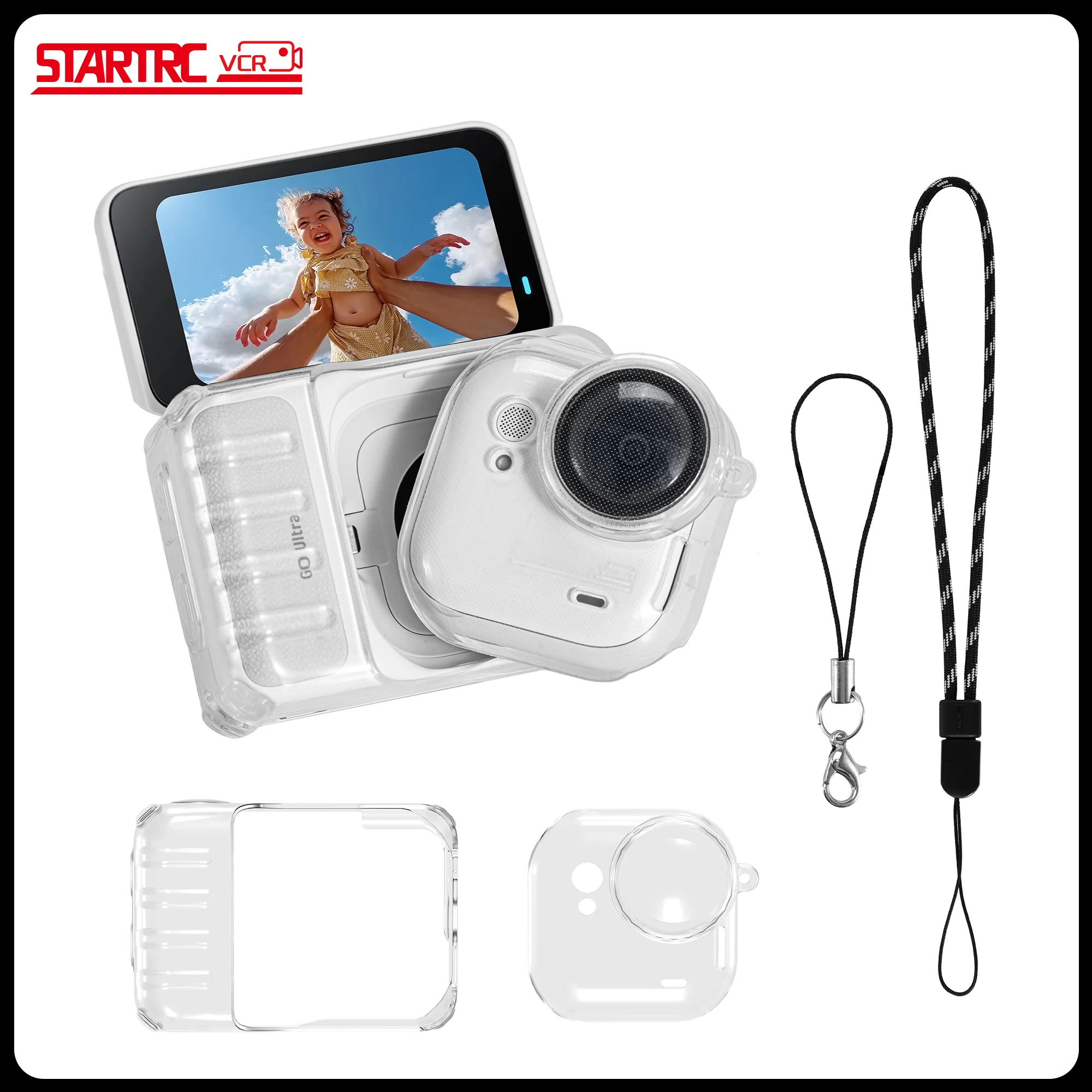 Protective Cover Case for Insta360 Go Ultra with Lens Cap & Lanyard Shockproof Anti-Scratch Cover Anti-Slip Dustproof Protection
Protective Cover Case for Insta360 Go Ultra with Lens Cap & Lanyard Shockproof Anti-Scratch Cover Anti-Slip Dustproof Protection