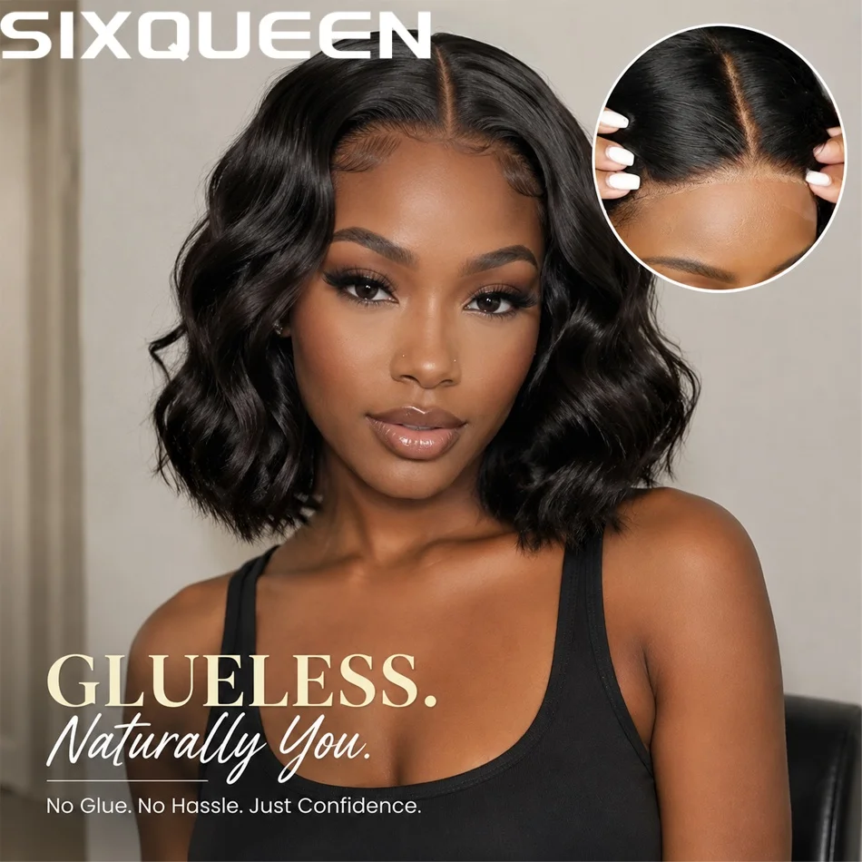 4x4 Pre Cut Glueless Bouncy Boby Wave Lace Closure Bob Wig Human Hair 6-16 Inch Short Hair 250 Density For Women Natural Black Pre-Plucked Hairline Wig
4x4 Pre Cut Glueless Bouncy Boby Wave Lace Closure Bob Wig Human Hair 6-16 Inch Short Hair 250 Density For Women Natural Black Pre-Plucked Hairline Wig