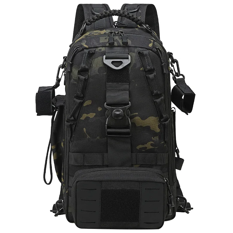 Outdoor Hiking & Cycling Camouflage Tactical Nylon Laptop Backpack-Large Capacity Water-Resistant Multi-Compartment Fishing Bag
Outdoor Hiking & Cycling Camouflage Tactical Nylon Laptop Backpack-Large Capacity Water-Resistant Multi-Compartment Fishing Bag