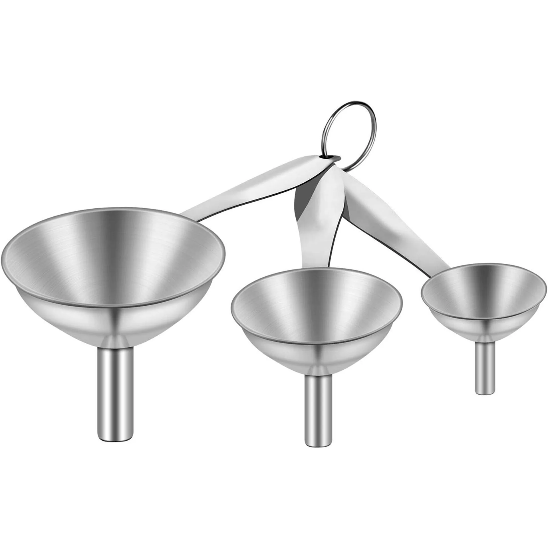 4PCS Stainless Steel Funnels Food Grade Metal with Brush for Filling Bottles Kitchen Tool
4PCS Stainless Steel Funnels Food Grade Metal with Brush for Filling Bottles Kitchen Tool