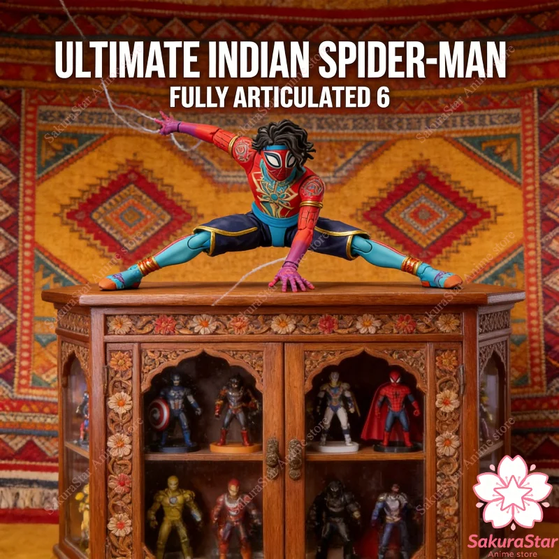 【In Stock】Bandai SHF Spider Man India Across the Spider-Verse Anime Movable Action Figure Collectible Model Toy
【In Stock】Bandai SHF Spider Man India Across the Spider-Verse Anime Movable Action Figure Collectible Model Toy