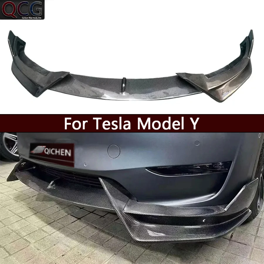 For Tesla Model Y Carbon Fiber Front lip Car Front Bumper Diverter Spoiler Diffuser chin Car Accessories upgraded body kit
For Tesla Model Y Carbon Fiber Front lip Car Front Bumper Diverter Spoiler Diffuser chin Car Accessories upgraded body kit
