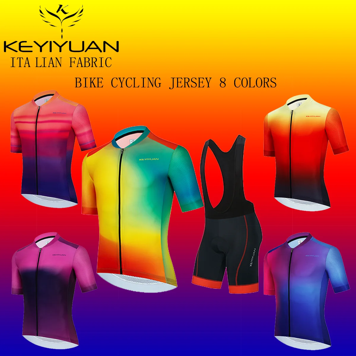 KEYIYUAN Team 2023 Men Summer Cycling Jersey Set Bike Short Sleeve MTB Sport Cycling Clothing Ropa Maillot Ciclismo Hombre Kit
KEYIYUAN Team 2023 Men Summer Cycling Jersey Set Bike Short Sleeve MTB Sport Cycling Clothing Ropa Maillot Ciclismo Hombre Kit