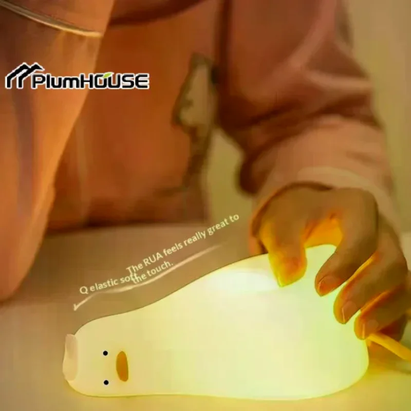LED Duck Night Light for Baby Bedroom Rechargeable Touch and Clap Control Cartoon Silicone Lamp for Boys and Girls Nightlight
LED Duck Night Light for Baby Bedroom Rechargeable Touch and Clap Control Cartoon Silicone Lamp for Boys and Girls Nightlight